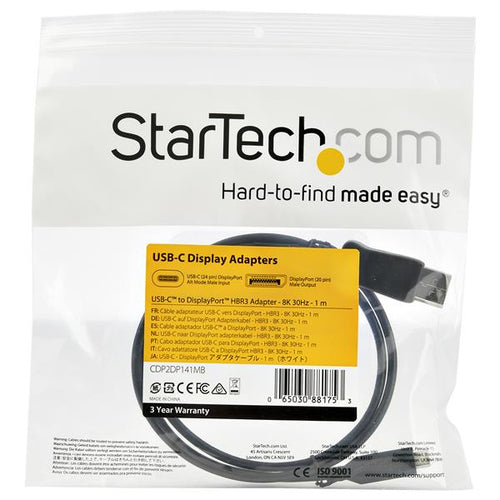 Video Cable Adapter StarTech.com CDP2DP141MB 8K 60Hz USB-C to DisplayPort