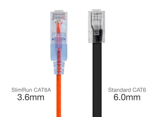 Network Cable Monoprice 29442 0.6m Cat6a U/UTP RJ-45 Orange - 29442