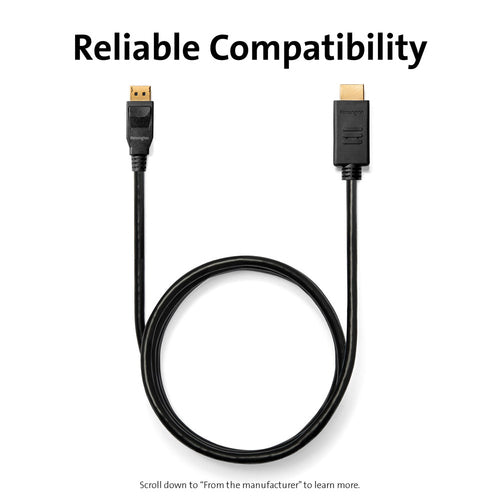 Video Cable Adapter Kensington K33025WW DisplayPort to HDMI 1.8m