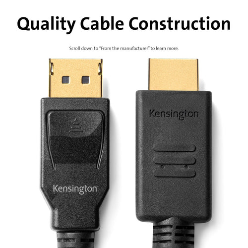 Video Cable Adapter Kensington K33025WW DisplayPort to HDMI 1.8m