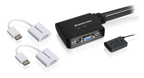 KVM Switch IOGEAR GCS22DPKIT 2K Ultra HD 2048x1536 2 Ports