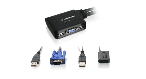 KVM Switch IOGEAR GCS22DPKIT 2K Ultra HD 2048x1536 2 Ports