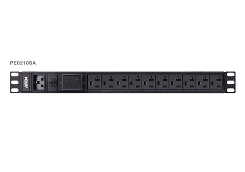 Power Distribution Unit ATEN PE0210SA 10AC Outlets 1U Aluminium Black