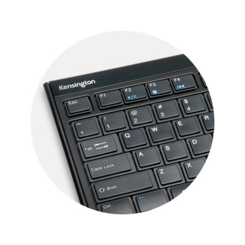 Wireless Keyboard Kensington K72344US Full-Size RF Wireless QWERTY Black