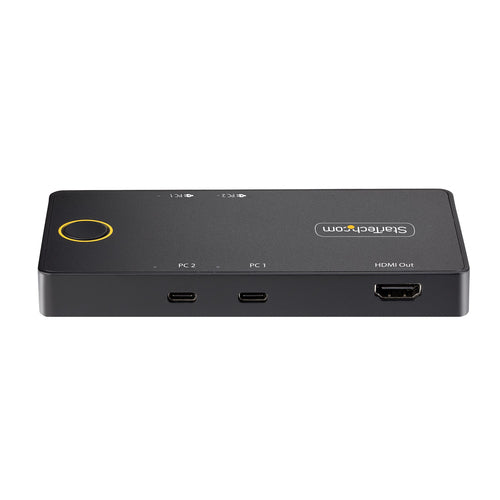 2-Port USB-C KVM Switch 4K 60Hz HDMI Dual Power Delivery