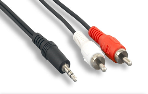 Audio Cable Axiom MJMRCAM50FT-AX 3.5mm to RCA 50 ft Black