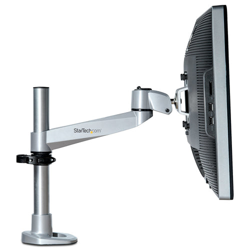 Desk Mount Monitor Arm for VESA Displays up to 14kg - Silver