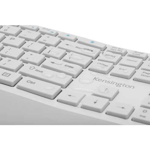 Wireless Ergonomic Keyboard and Mouse Set Full-size QWERTY Bluetooth RF