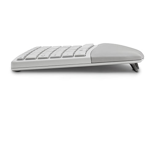 Wireless Ergonomic Keyboard and Mouse Set Full-size QWERTY Bluetooth RF