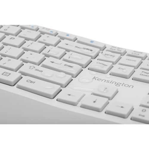 Wireless Ergonomic Keyboard and Mouse Set Full-size QWERTY Bluetooth RF