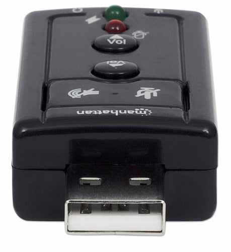 USB-A Sound Adapter 7.1-Channel Virtual Surround Sound with Microphone and Audio-Out