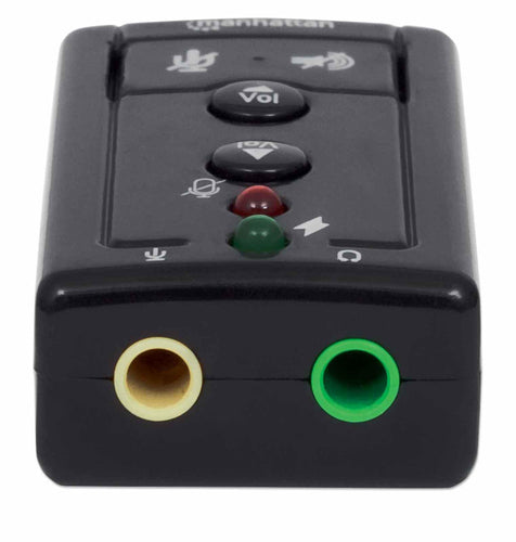 USB-A Sound Adapter 7.1-Channel Virtual Surround Sound with Microphone and Audio-Out