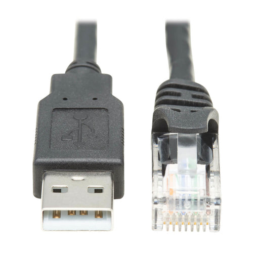 Console Cable Tripp Lite U009-006-RJ45-X USB-A to RJ45 250 Kbps 6 ft. Black - U009-006-RJ45-X