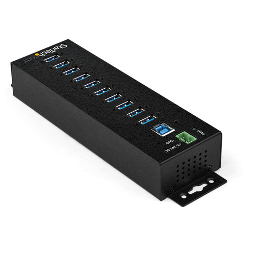 10-Port USB 3.0 Hub StarTech.com Industrielles Metall High-Speed ESD-Schutz
