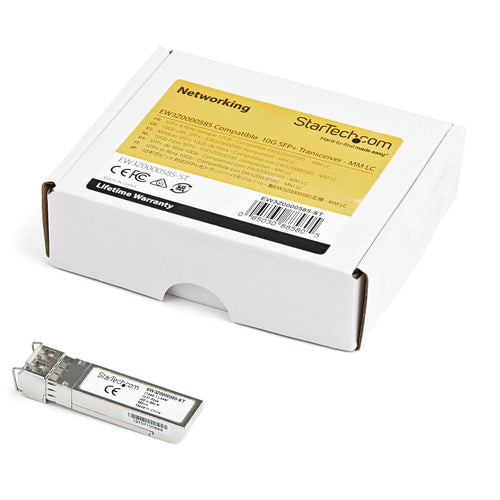 Fiber Optic Transceiver StarTech 10GBASE-SR SFP+ 10Gbps 300m Multimode