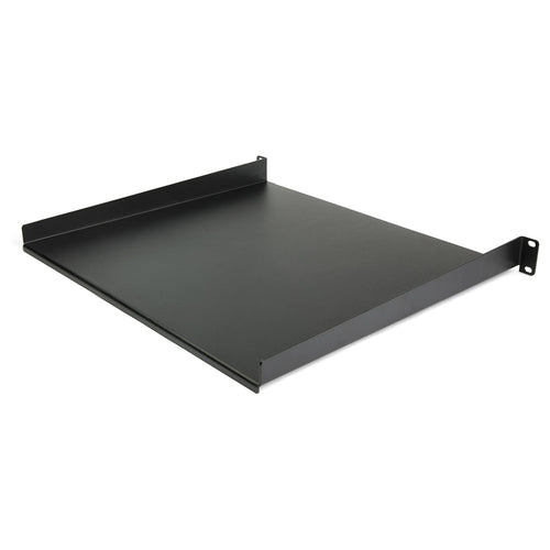StarTech.com CABSHELF116 1U Server Rack Shelf - Heavy Duty Steel, 44lb Capacity, Black