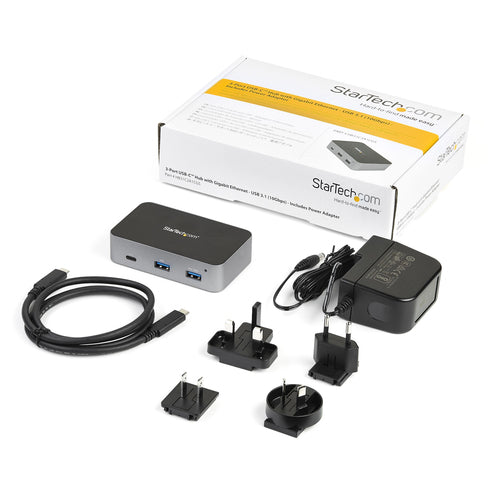 USB C Hub StarTech.com HB31C2A1CGS 3-Port 10Gbps Ethernet Adapter