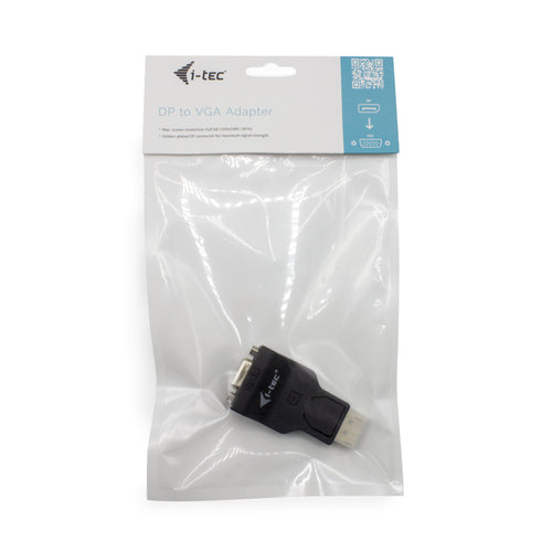 DisplayPort to VGA Adapter i-tec Black Cable Connector