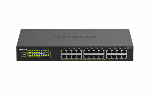 Network Switch NETGEAR GS324P Gigabit PoE Unmanaged Rack Mount 1U - GS324P-100EUS