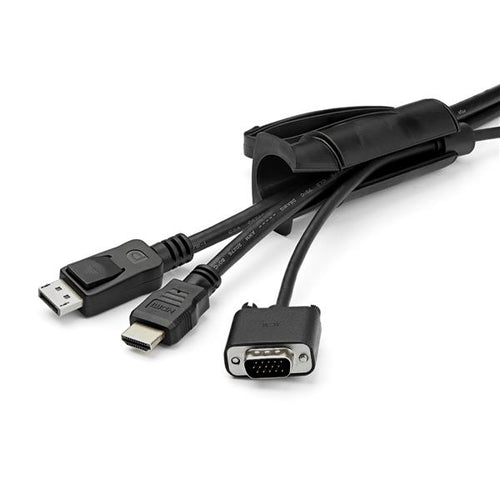 Cable Management Sleeve StarTech 1.5m Black 25mm Diameter Spiral