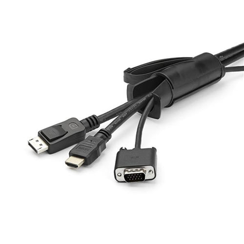 Cable Management Sleeve StarTech 1.5m Black 25mm Diameter Spiral