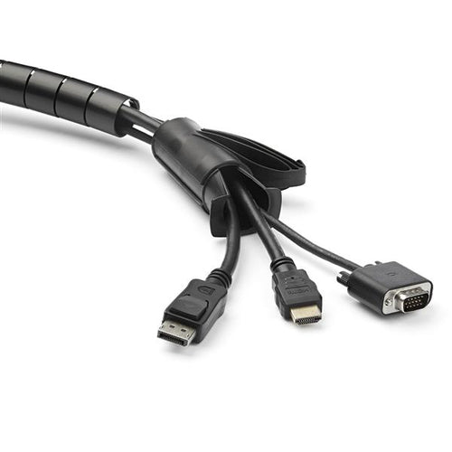 Cable Management Sleeve StarTech 1.5m Black 25mm Diameter Spiral