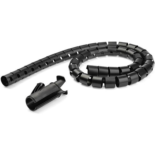 Cable Management Sleeve StarTech 1.5m Black Spiral 45mm Diameter