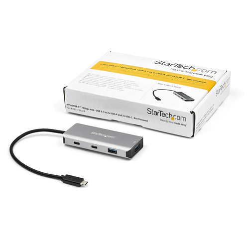 USB Hub StarTech.com HB31C2A2CB 4-Port USB Type-C 10Gbps Aluminum - HB31C2A2CB