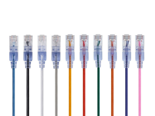 Networking Cable Monoprice Cat6a 1.5m RJ-45 U/UTP Multicolor