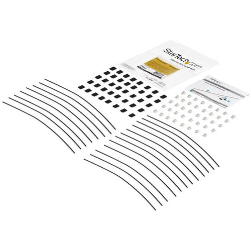 Cable Organizer StarTech 20-Pack Adjustable Security Tethers Anti-Theft Lock Kit Steel