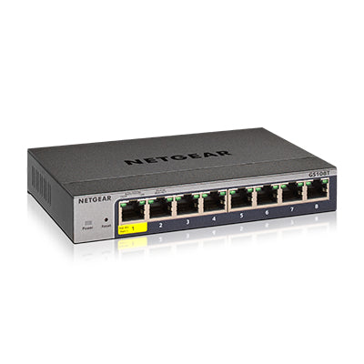 Network Switch NETGEAR GS108T-300 Managed L2/L3/L4 Gigabit Ethernet - GS108T-300UKS