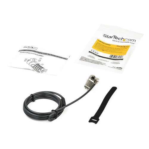 Laptop Cable Lock 6.5ft 4-Digit Combination Anti-Theft Security