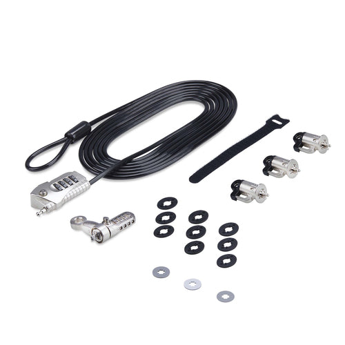 Cable Lock StarTech.com 3M4-DESK-LOCKING-KIT 9.8ft Steel 4-Digit Lock for 3 Devices - 3M4-DESK-LOCKING-KIT