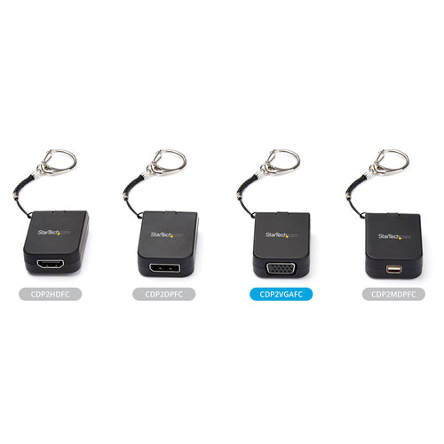 USB-C to VGA Adapter StarTech CDP2VGAFC 1080p Active Compact
