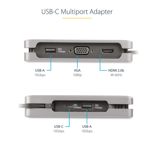 StarTech.com DKT31CVHPD3 laptop dock/port replicator