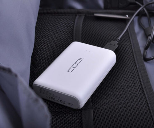 10000mAh CODi Power Bank Lithium-Ion Portable Charger White