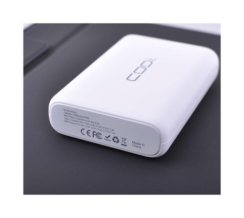 10000mAh CODi Power Bank Lithium-Ion Portable Charger White