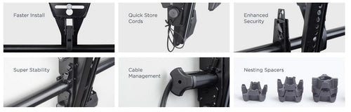 TV Mount Chief LTM1U Micro-Adjustable Tilt 65" Steel Black - LTM1U
