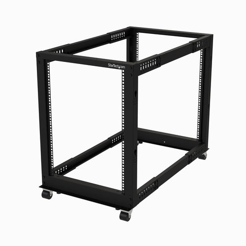 Mobile Open Frame Server Rack 15U Adjustable Depth 544kg Capacity