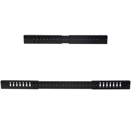 4-Post 8U Mobile Open Frame Server Rack Adjustable Depth 544 kg Capacity with Wheels
