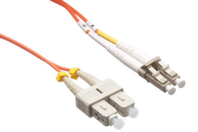 Fibre Optic Cable Axiom LCSCMD5O-9M-AX 9m OFNR OM2 Dual LC SC