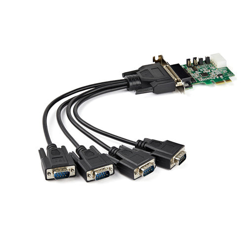 RS232 Serial Adapter StarTech PEX4S953LP 4-Port PCIe Low Profile DB9 - PEX4S953LP