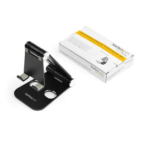 Foldable Phone Tablet Stand StarTech Adjustable Ergonomic Holder Black