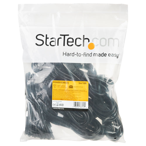 Power Cable StarTech.com PXT1011010PK 10ft NEMA 5-15P C13 10-Pack