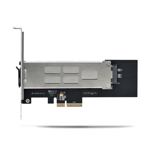 M.2 NVMe SSD to PCIe x4 Mobile Rack Black Silver Tool-less Installation