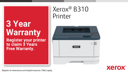 Laser Printer Xerox B310 A4 40ppm Wireless Duplex 2400x2400 DPI - B310V_DNIUK