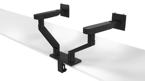 DELL Dual Monitor Arm MDA20 - Adjustable Height for 19" to 27" Monitors - Black