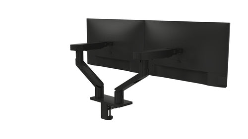 DELL Dual Monitor Arm MDA20 - Adjustable Height for 19" to 27" Monitors - Black