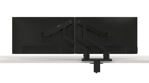 DELL Dual Monitor Arm MDA20 - Adjustable Height for 19" to 27" Monitors - Black
