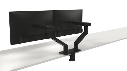 DELL Dual Monitor Arm MDA20 - Adjustable Height for 19" to 27" Monitors - Black